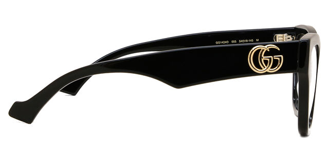 Gucci GG1424O 005 Cat Eye Black Eyeglasses | SmartBuyGlasses US display picture 1