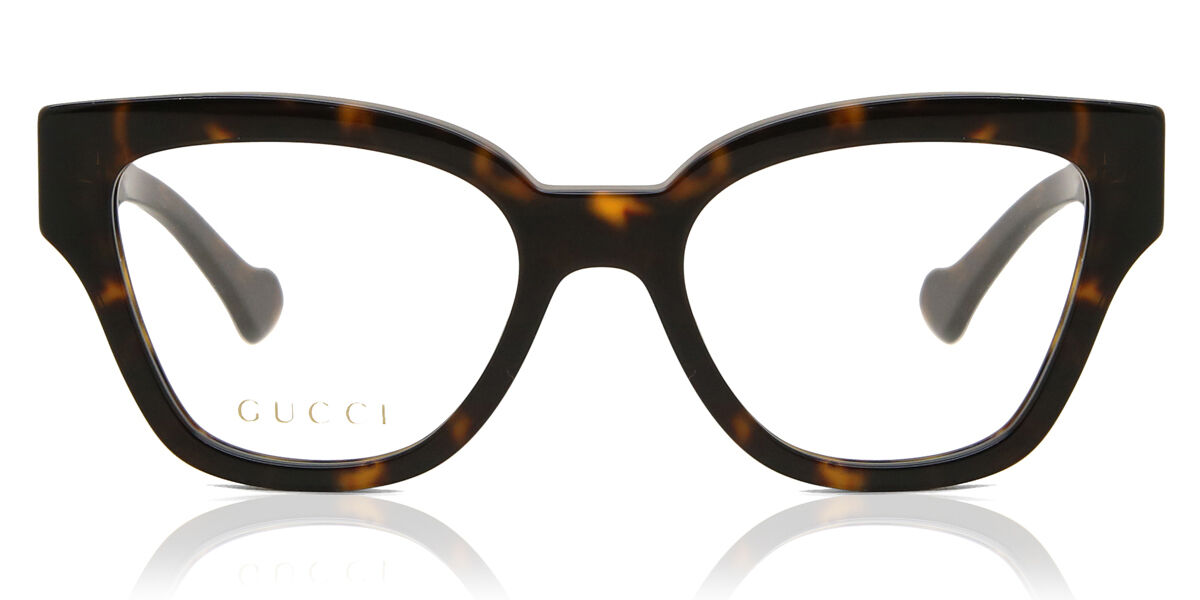 Gucci GG1424O 002 Cat Eye Tortoise Eyeglasses | SmartBuyGlasses US