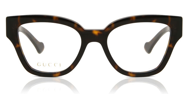 Gucci GG1424O 002 Tortoise Eyeglasses | SmartBuyGlasses US display picture 1