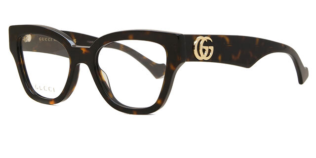 Gucci GG1424O 002 Tortoise Eyeglasses | SmartBuyGlasses US display picture 2