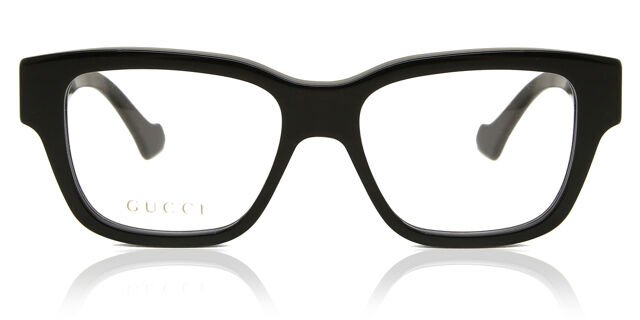 Gucci GG1428O 001 Square Black Eyeglasses | SmartBuyGlasses US display picture 3