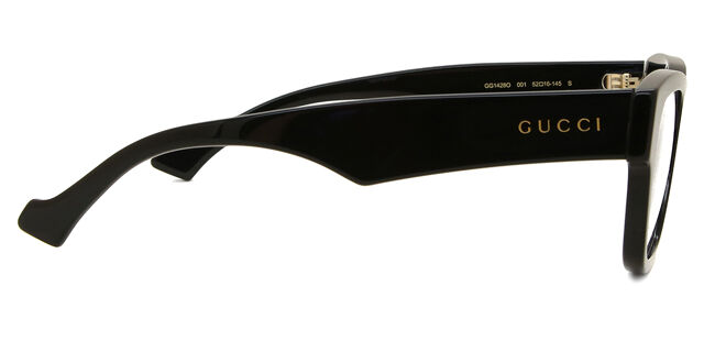 Gucci GG1428O 001 Square Black Eyeglasses | SmartBuyGlasses US