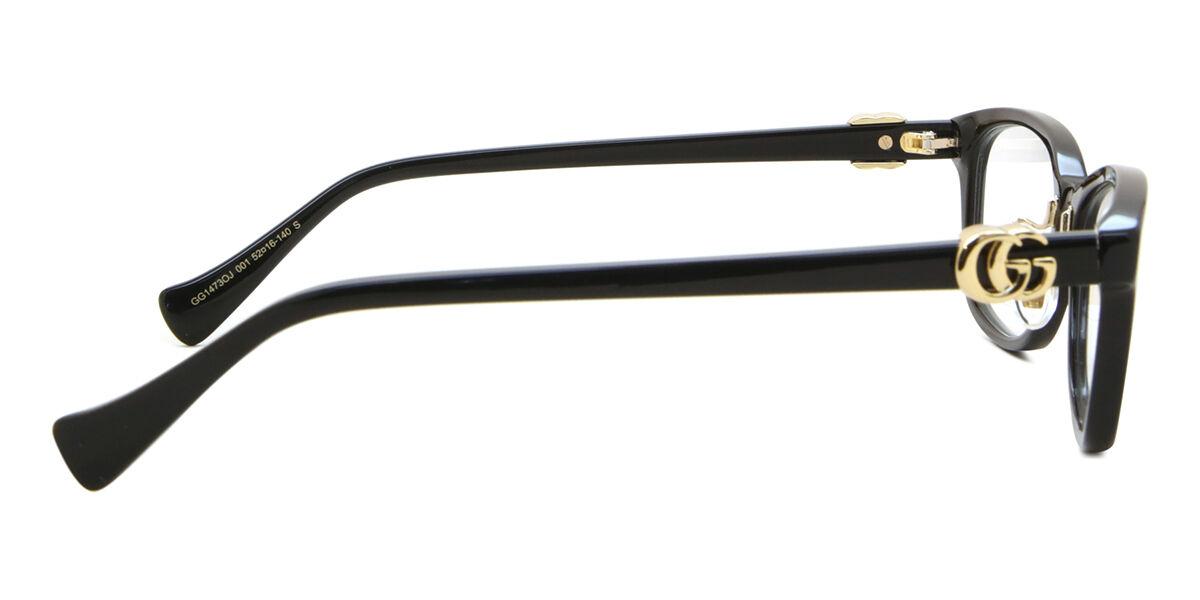 Gucci GG1473OJ Asian Fit 001 Black Eyeglasses | SmartBuyGlasses US
