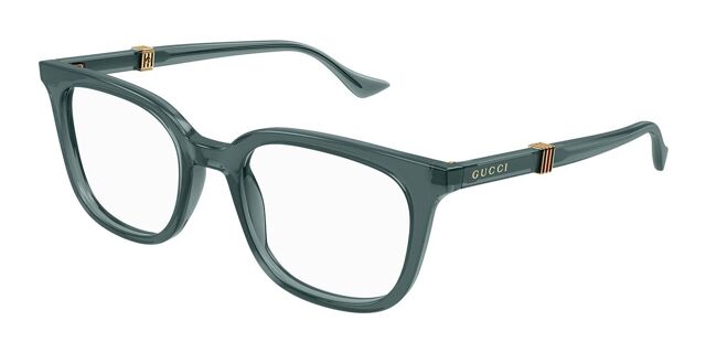 Gucci GG1497O 007 Square Green Eyeglasses | SmartBuyGlasses US display picture 1
