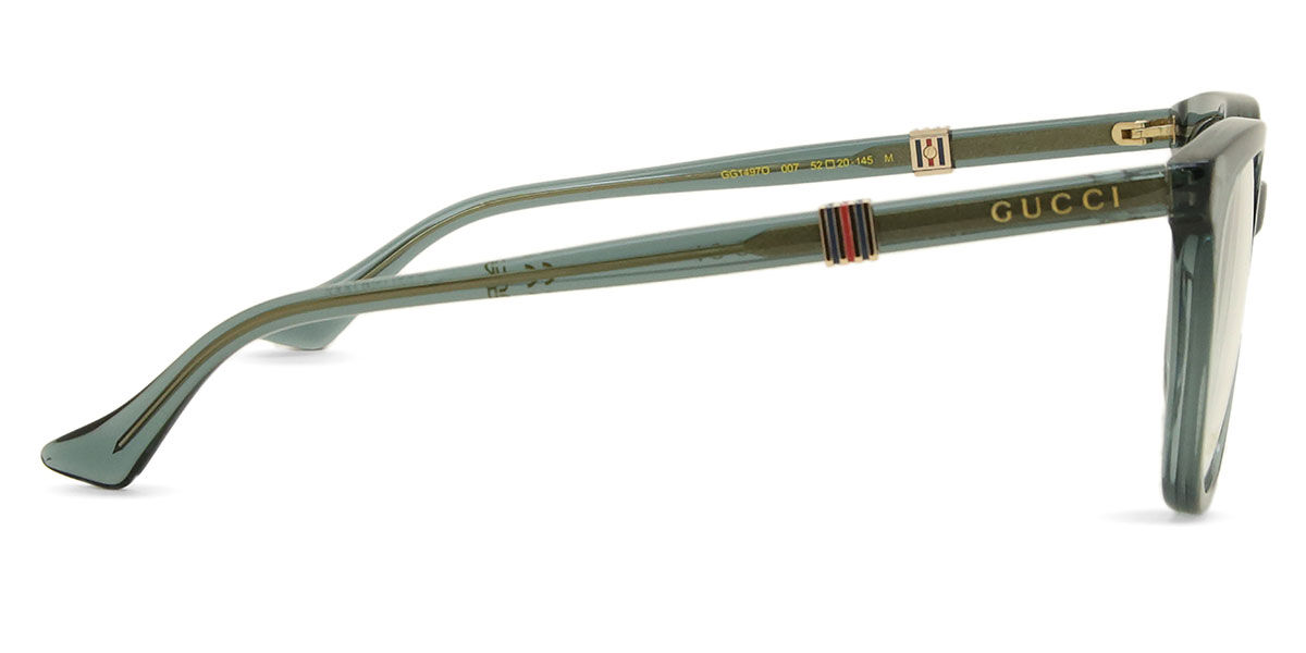 Gucci GG1497O 007 Square Green Eyeglasses | SmartBuyGlasses US