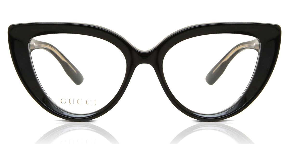 Gucci GG1530O 001 Cat Eye Black Eyeglasses | SmartBuyGlasses US