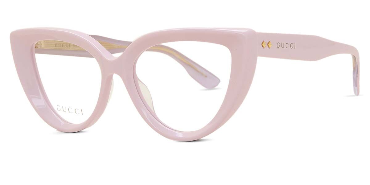 Gucci GG1530O 003 Cat Eye Pink Eyeglasses | SmartBuyGlasses US