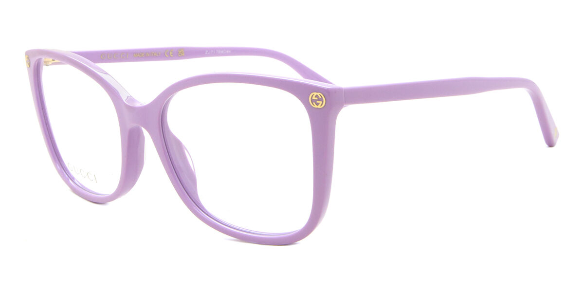Gucci GG0026O 014 Square Violet Eyeglasses | SmartBuyGlasses US