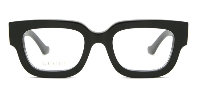 NWT Gucci GG1548O Black-Black Rectangle 52mm Eyeglasses Gucci GG1548O Eyeglasses | FramesDirect.com main image 2