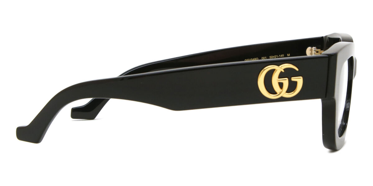 Gucci GG1548O 001 Square Black Eyeglasses | SmartBuyGlasses US