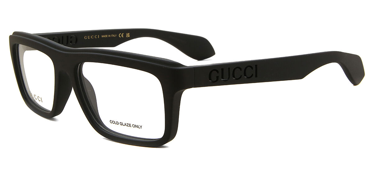 Gucci GG1572O 001 Rectangle Black Eyeglasses | SmartBuyGlasses US