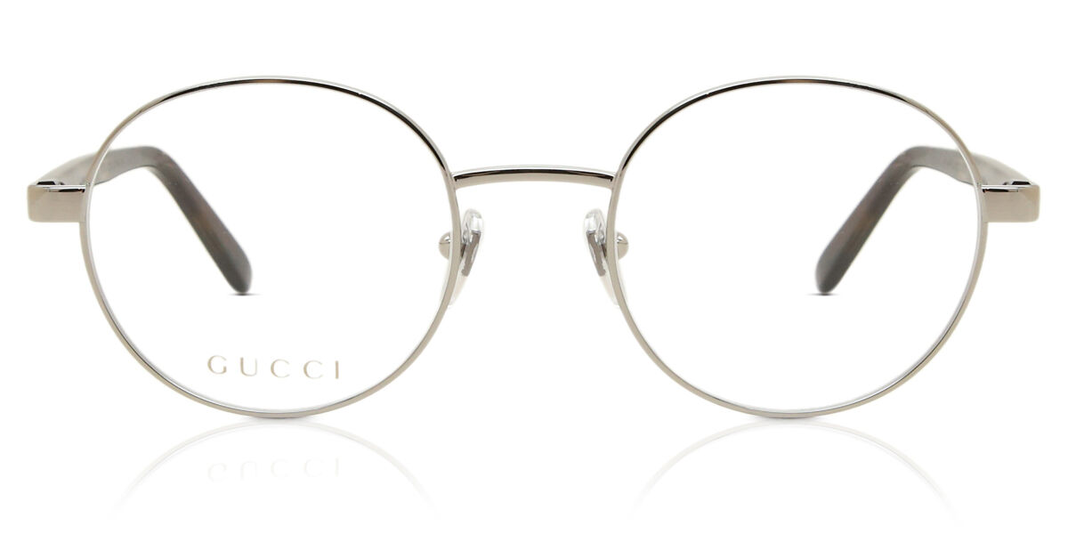 Gucci GG1585O 002 Round Silver Eyeglasses | SmartBuyGlasses US