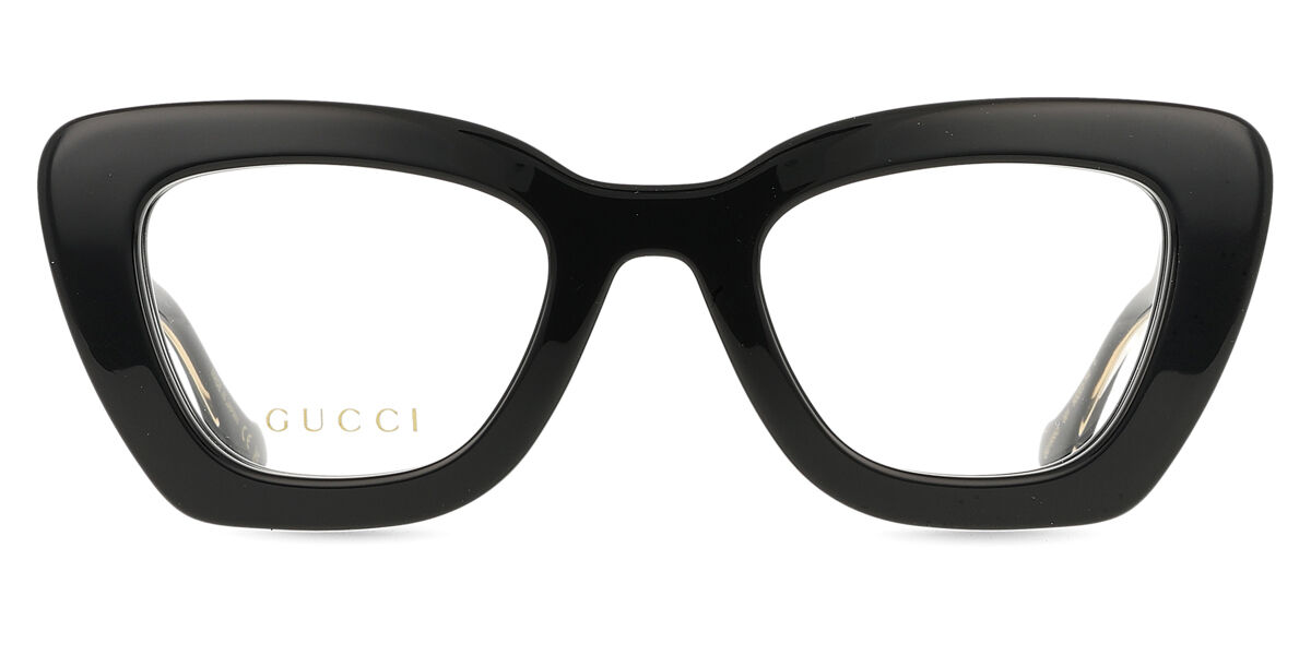 Gucci GG1555O 001 Cat Eye Black Eyeglasses | SmartBuyGlasses US