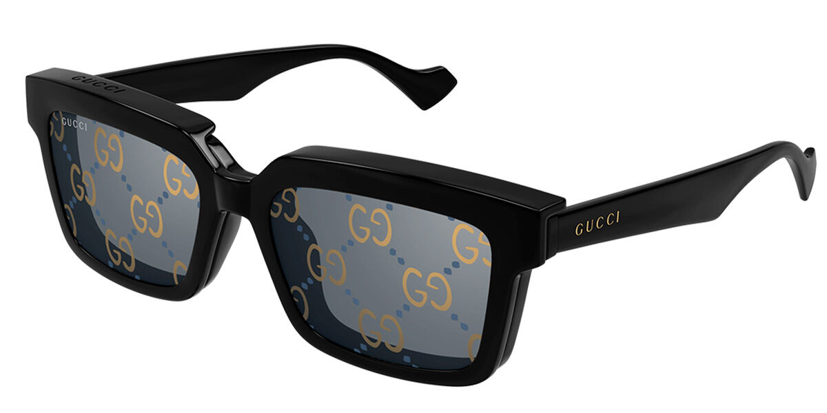 Gucci GG1543S With Clip-On 001 Rectangle Black Eyeglasses