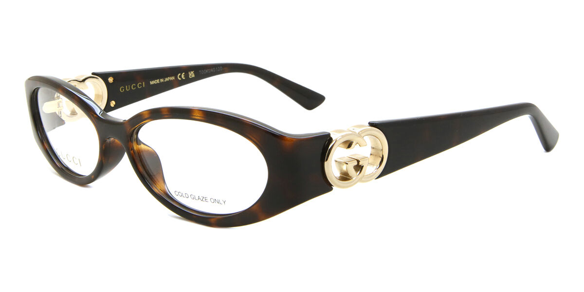 Gucci GG1693O 002 Oval Tortoise Eyeglasses | SmartBuyGlasses US