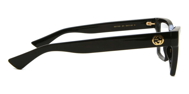 Gucci GG1715O 001 Cat Eye Black Eyeglasses | SmartBuyGlasses US display picture 1