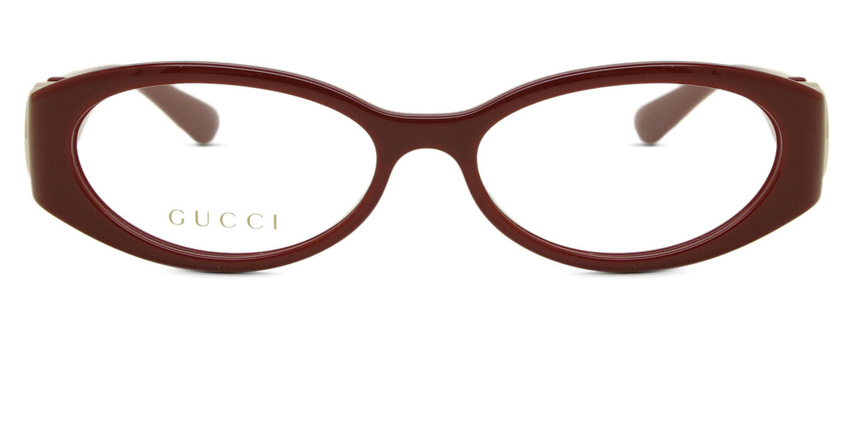 Gucci GG1693O 004 Oval Burgundy Eyeglasses | SmartBuyGlasses US