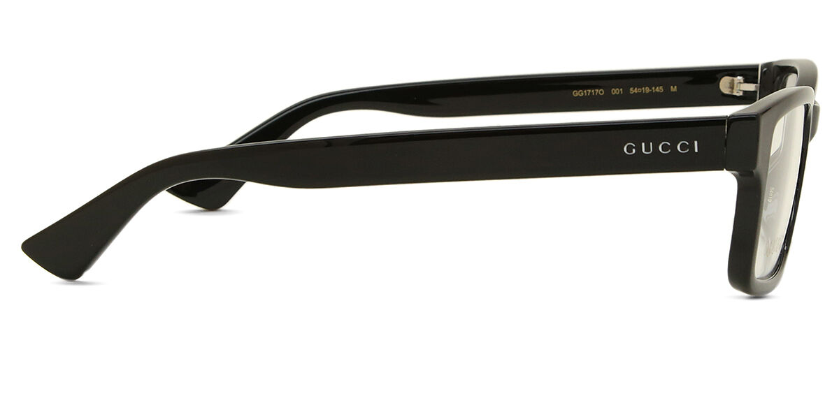 Gucci GG1717O 001 Rectangle Black Eyeglasses | SmartBuyGlasses US