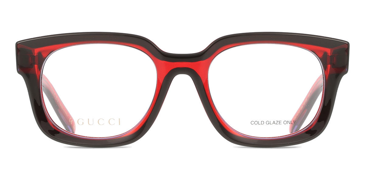 Gucci GG1721O 004 Square Red Eyeglasses | SmartBuyGlasses US