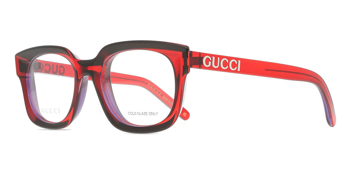 Gucci GG1721O 004 Square Red Eyeglasses | SmartBuyGlasses US