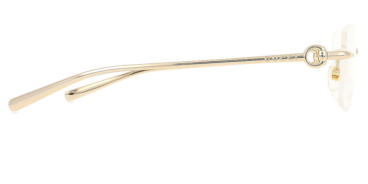 Gucci GG1703O 003 Rectangle Gold Eyeglasses | SmartBuyGlasses US