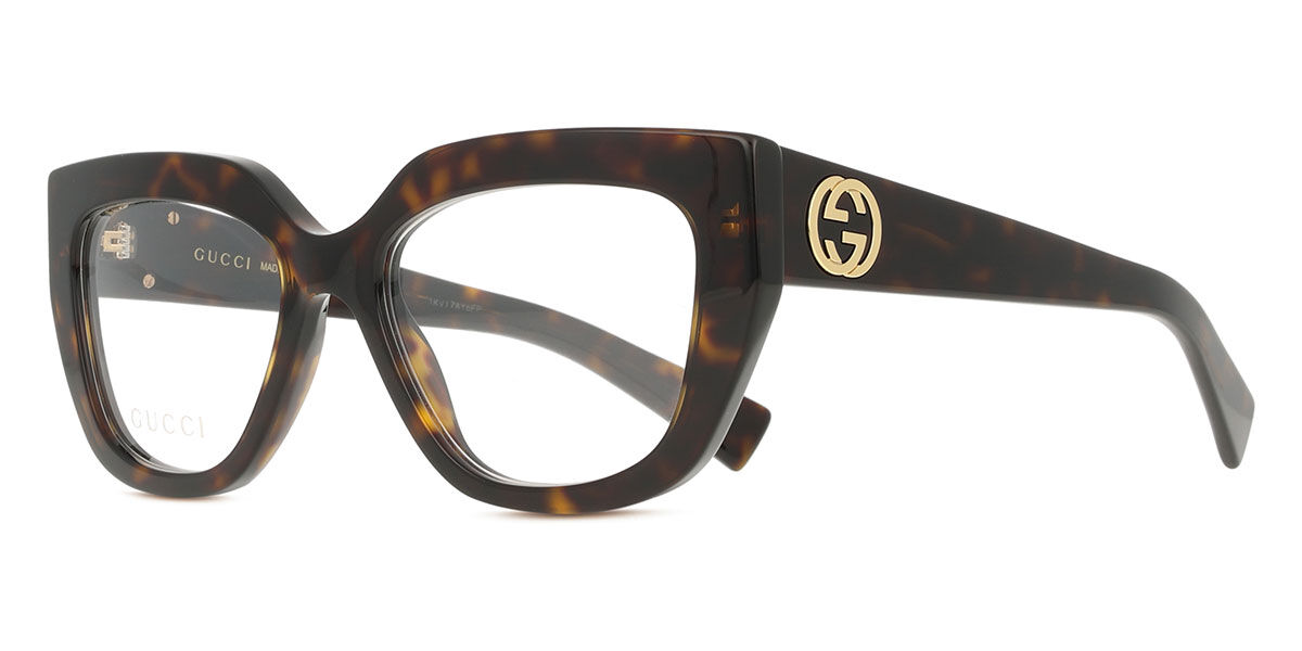 Gucci GG1847O 004 Square Tortoise Eyeglasses | SmartBuyGlasses US