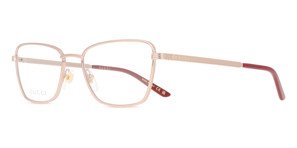 Gucci GG1880O 003 Square Gold Eyeglasses | SmartBuyGlasses US