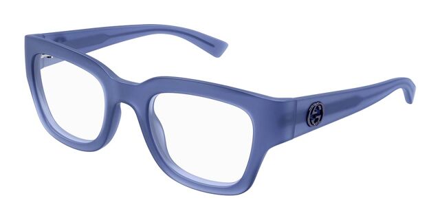 Gucci GG0719OJ 003 Eyeglasses Blue 51mm Oval Frame Buy Gucci Round Optical Glasses  main image 4
