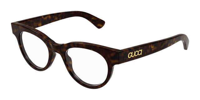 Gucci GG1792O 002 Oval Tortoise Eyeglasses | SmartBuyGlasses US display picture 2