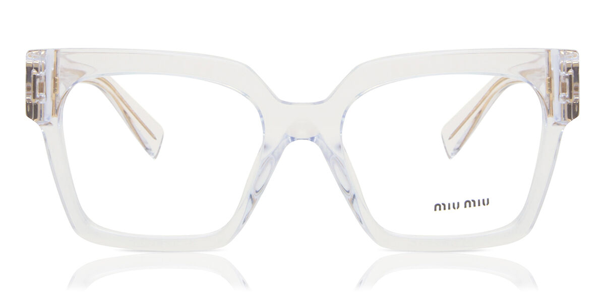 Miu Miu MU04UV 2AZ1O1 Square Clear Eyeglasses | SmartBuyGlasses US