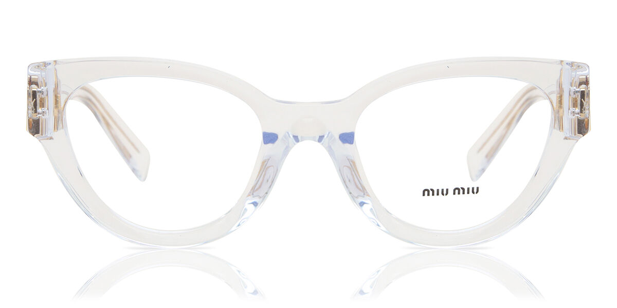 Miu Miu MU01VV 2AZ1O1 Cat Eye Clear Eyeglasses | SmartBuyGlasses US