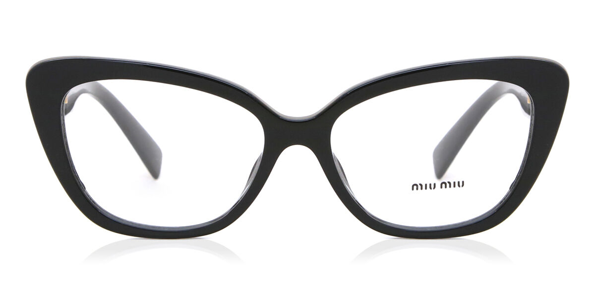 Miu Miu MU05VV 1AB1O1 Cat Eye Black Eyeglasses | SmartBuyGlasses US