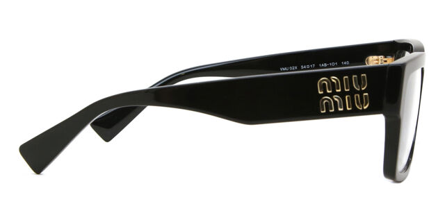 Miu Miu MU02XV 1AB1O1 Rectangle Black Eyeglasses  display picture 1