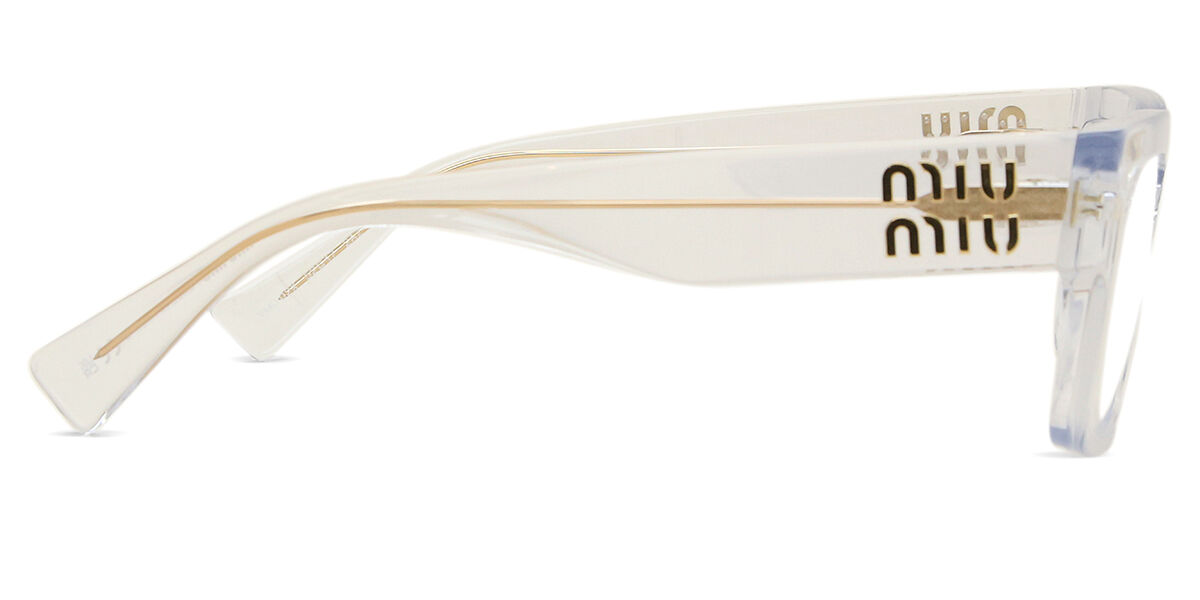 Miu Miu MU02XV 2AZ1O1 Rectangle Clear Eyeglasses | SmartBuyGlasses US