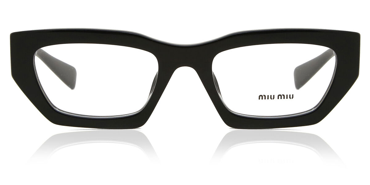 Miu Miu MU03XV 1AB1O1 Cat Eye Black Eyeglasses | SmartBuyGlasses US