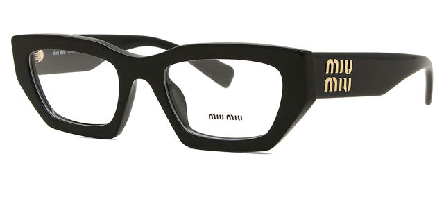 Miu Miu MU03XV 1AB1O1 Cat Eye Black Eyeglasses  display picture 2