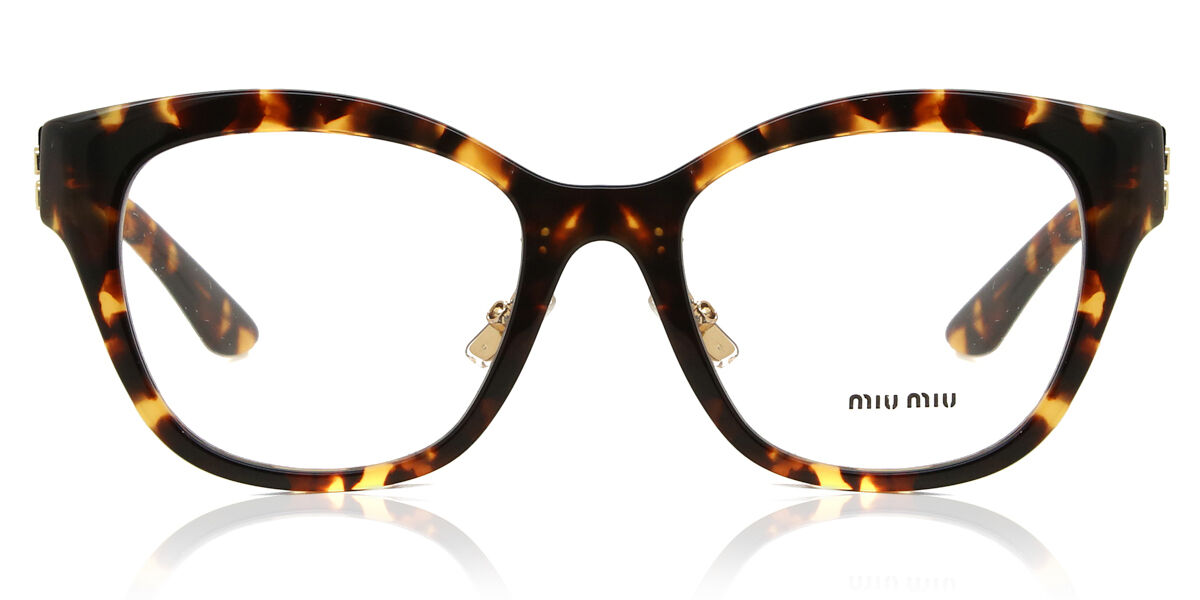 Miu Miu MU05XVF Asian Fit VAU1O1 Cat Eye Dark Tortoise Eyeglasses