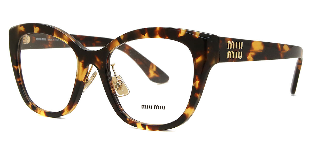 Miu Miu MU05XVF Asian Fit VAU1O1 Cat Eye Dark Tortoise Eyeglasses
