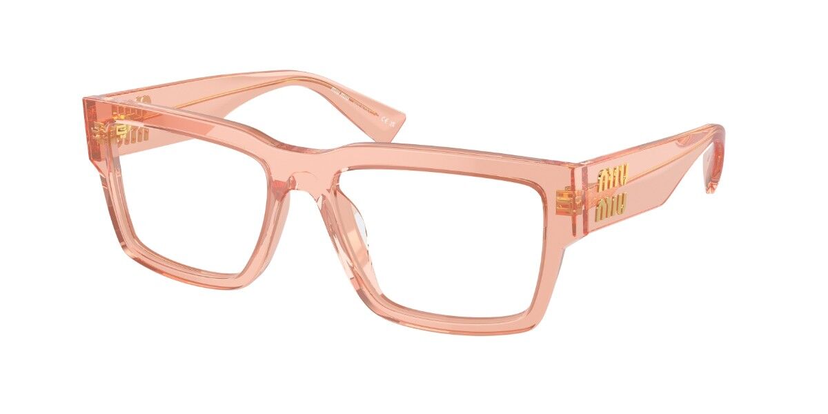 Miu Miu MU02XV 2AZ1O1 Rectangle Clear Eyeglasses | SmartBuyGlasses US