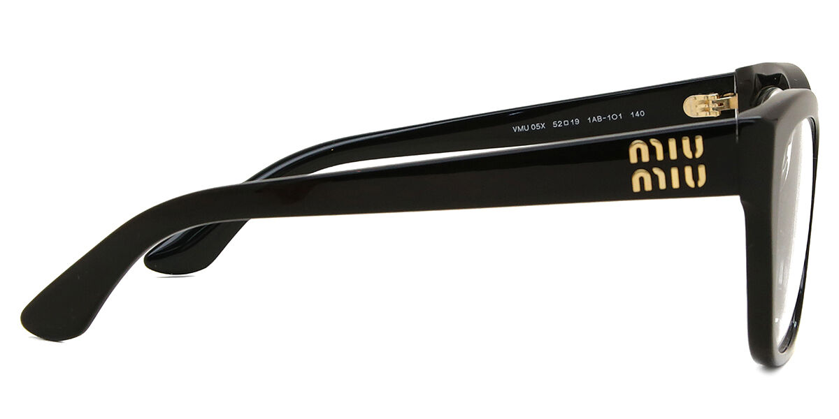 Miu Miu MU05XV 1AB1O1 Cat Eye Black Eyeglasses | SmartBuyGlasses US