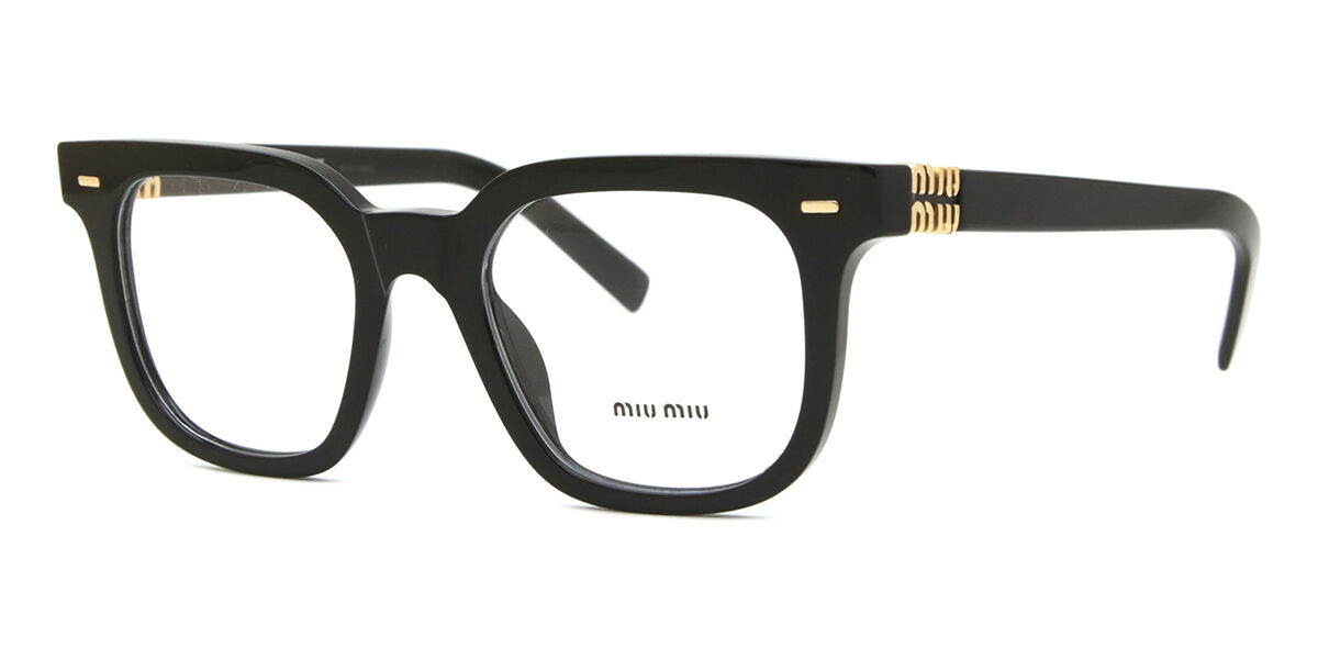Miu Miu MU06XV 16K1O1 Square Black Eyeglasses | SmartBuyGlasses US