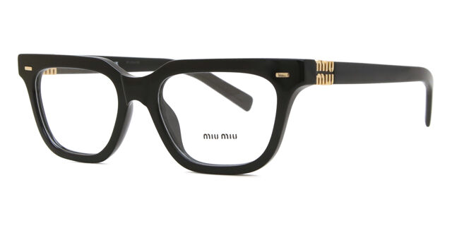 Miu Miu MU07XV 16K1O1 Rectangle Black Eyeglasses  display picture 2