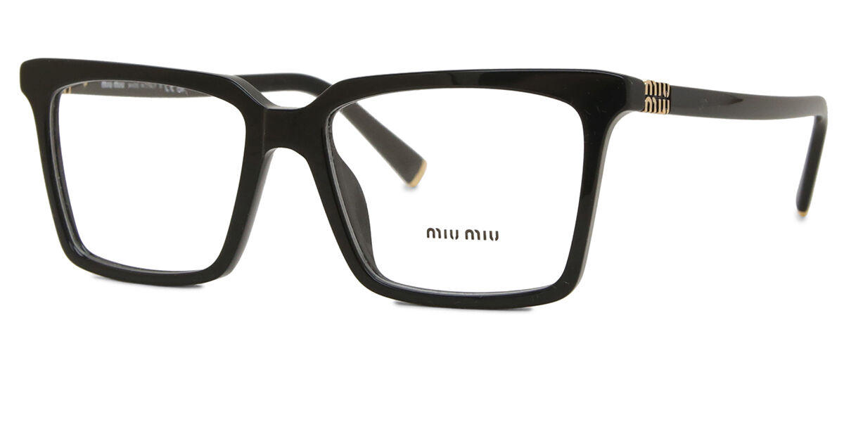 Miu Miu MU08XV 16K1O1 Square Black Eyeglasses | SmartBuyGlasses US