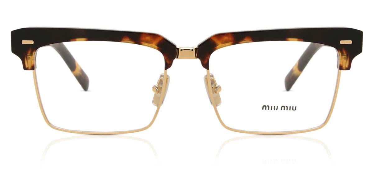 Miu Miu MU11XV VAU1O1 Browline Honey Yellow Tortoise/Gold