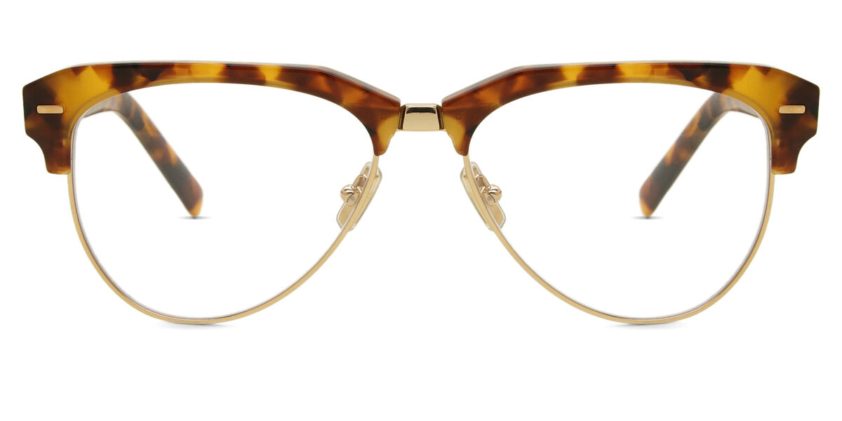 Miu Miu MU09ZS 19P08N Blue-Light Block Browline Cork Brown