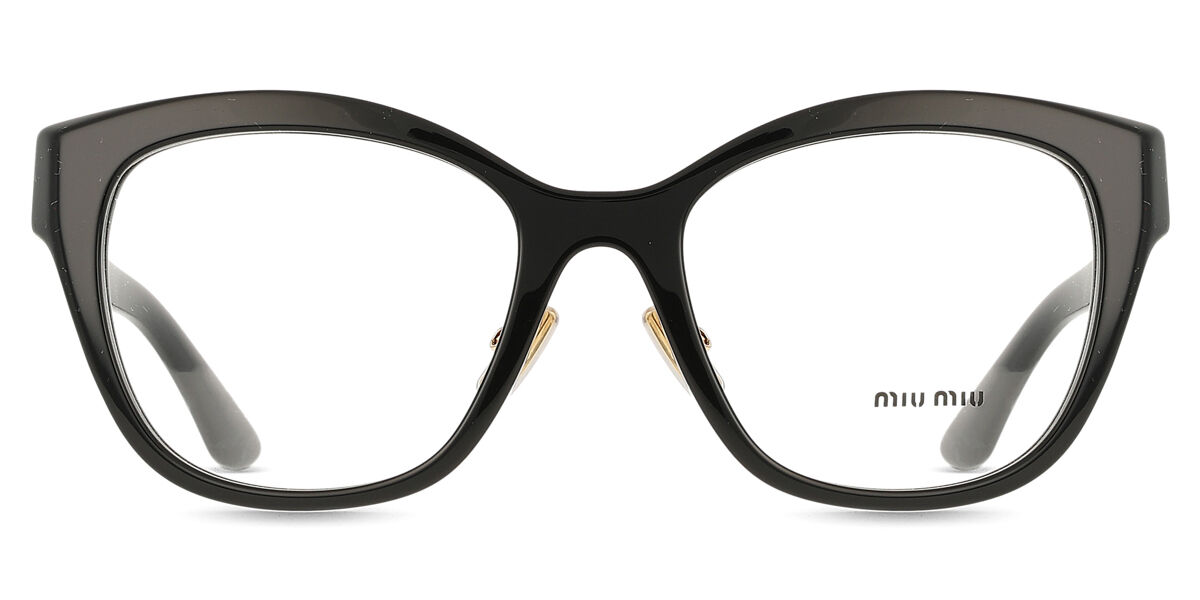 miuちゃん専用 Miu Miu MU05XVF Asian Fit 1AB1O1 Cat Eye Black Eyeglasses