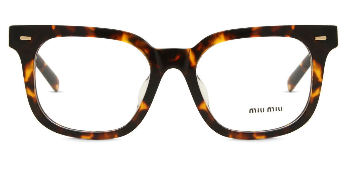Miu Miu MU06XVF Asian Fit VAU1O1 Square Honey Yellow Tortoise
