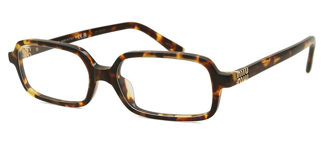 Miu Miu MU11ZS 14L08N Blue-Light Block Rectangle Honey  display picture 1