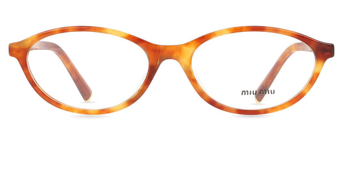 Miu Miu MU09XVF Asian Fit VAU1O1 Honey Yellow Brown Tortoise