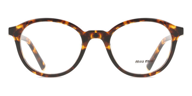 Miu Miu MU02WV 14L1O1 Oval Honey Yellow Tortoise Eyeglasses  display picture 3